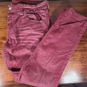 True Religion Mens Jeans Red Size 38W 32L